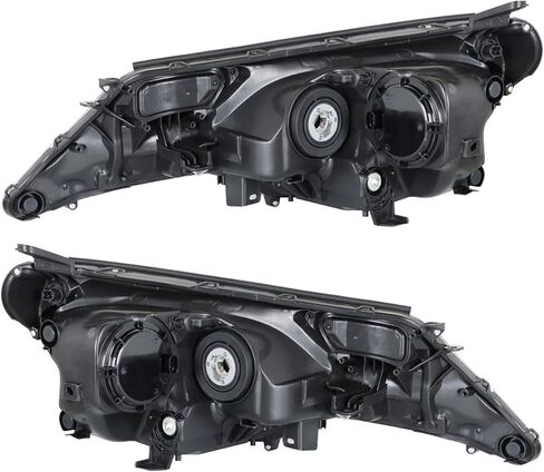 استبدال مجموعة المصابيح الأمامية WFLNHB لـ 2013 2014 2015 Toyota RAV4 جهاز عرض المصابيح الأمامية السوداء للسائق وجانب الركاب in Kuwait