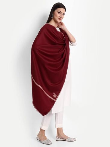 شال زمور كشميري هندي سوزني صوف الباشمينا مطرز للنساء in Kuwait