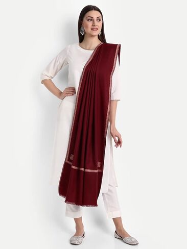 شال زمور كشميري هندي سوزني صوف الباشمينا مطرز للنساء in Kuwait