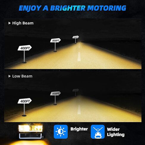 AUTOSAVER88 LED DRL Headlights Assembly Compatible with 1990-1999 Chevy C/K C10 Suburban Tahoe GMC Yukon Headlight Headlamp Replacement Pair with Daytime Running Light Black Housing Clear Reflector in Saudi Arabia
