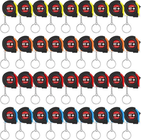 36 Pcs Father's Day Dad Gifts Mini Tape Measure Keychain Bulk Retractable Measuring Tape with Slide Lock 3 Ft/ 1m Portable Pocket Small Tape Measure for Dad Party Favors in Saudi Arabia