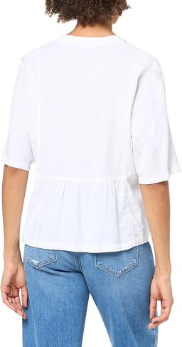 Nautica Women's Popover Short Sleeve Linen Blend Shirt in Saudi Arabia