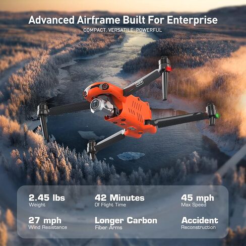 حزمة Autel Robotics EVO II Pro Enterprise V3، أحدث طائرة بدون طيار بمستشعر CMOS 2024 مقاس 6K 1 بوصة، نقل فيديو بطول 15 كيلومتر، طيران لمدة 42 دقيقة، جهاز استقبال ADS-B وتشفير البيانات، للسلامة العامة/المرور/فحص الطاقة in Saudi Arabia