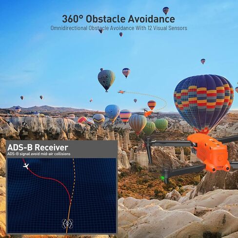 حزمة Autel Robotics EVO II Pro Enterprise V3، أحدث طائرة بدون طيار بمستشعر CMOS 2024 مقاس 6K 1 بوصة، نقل فيديو بطول 15 كيلومتر، طيران لمدة 42 دقيقة، جهاز استقبال ADS-B وتشفير البيانات، للسلامة العامة/المرور/فحص الطاقة in Saudi Arabia