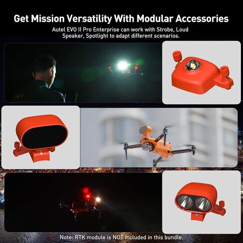 حزمة Autel Robotics EVO II Pro Enterprise V3، أحدث طائرة بدون طيار بمستشعر CMOS 2024 مقاس 6K 1 بوصة، نقل فيديو بطول 15 كيلومتر، طيران لمدة 42 دقيقة، جهاز استقبال ADS-B وتشفير البيانات، للسلامة العامة/المرور/فحص الطاقة in Saudi Arabia