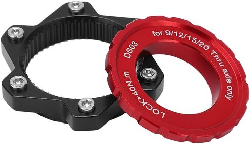 Bike Centerlock to 6 Bolt Fitting Adapter Lockring Aluminium Alloy Axle Hub Adapter for Thru Axle Hub(red) in Saudi Arabia