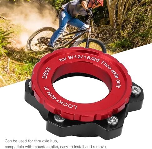 Bike Centerlock to 6 Bolt Fitting Adapter Lockring Aluminium Alloy Axle Hub Adapter for Thru Axle Hub(red) in Saudi Arabia