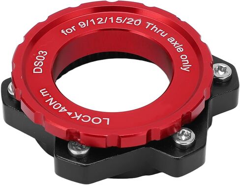 Bike Centerlock to 6 Bolt Fitting Adapter Lockring Aluminium Alloy Axle Hub Adapter for Thru Axle Hub(red) in Saudi Arabia