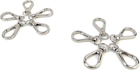 10 قطع من VersaKits مشابك مخلب جراد البحر الدوارة شديدة التحمل مقاس 3/8 بوصة خطاف دفع ذهبي لبوابة المفاجئة ومشابك لحقيبة اليد ومحفظة المفاتيح in Kuwait