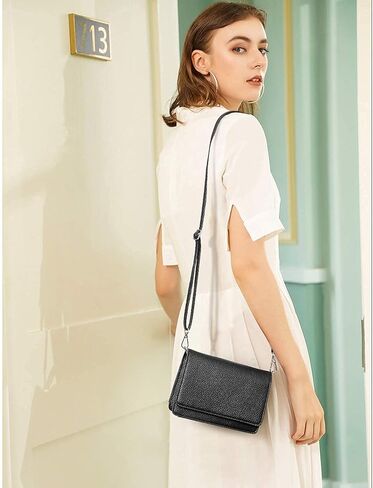 BROMEN Women Hobo Handbags Cross-body Purse Printed Pattern and Women Crossbody Bags Wristlet Wallet black Bundle in Kuwait