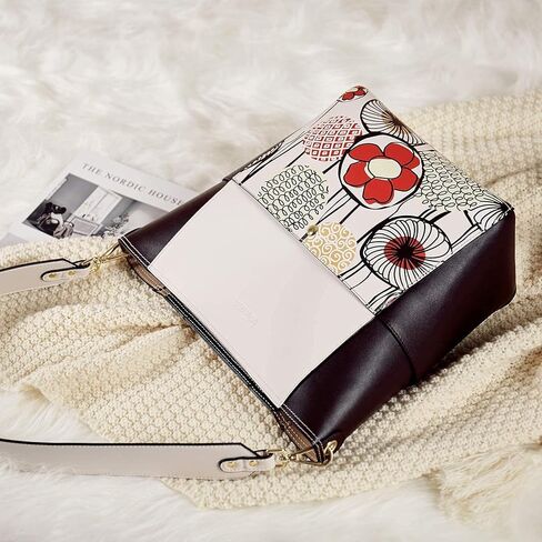 BROMEN Women Hobo Handbags Cross-body Purse Printed Pattern and Women Crossbody Bags Wristlet Wallet black Bundle in Kuwait