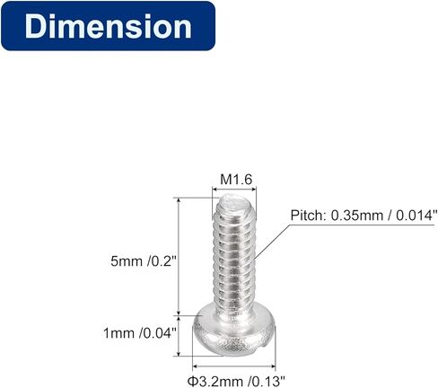 uxcell 304 Stainless Steel Machine Screws, 10pcs M4x10mm Slotted Drive Pan Head Screw Bolts in Saudi Arabia