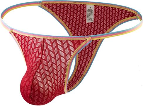 Men's Sexy Thong U Convex Pouch Bikini Briefs Breathable Underwear in Kuwait