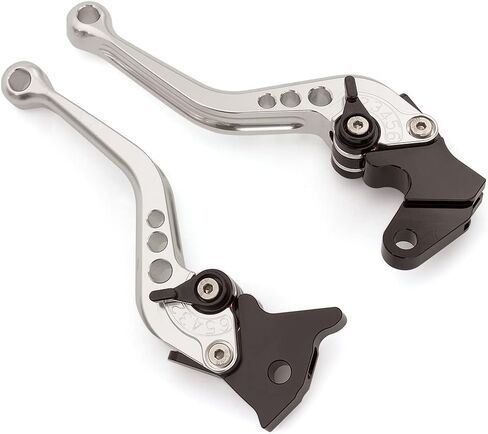 CNC Clutch Brake Levers for RE H400 411 2018-2023, Classic 350 500CC 2009-2020, Thunderbird 350 X350, Bullet 350 350es Short Silver in Saudi Arabia