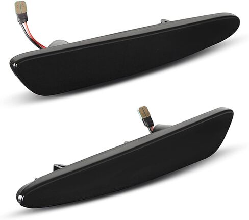 Rear Bumper Led Side Marker Compatible with Chevrolet Corvette C6 2005-2013 Red Tail Position Lights, 180LEDs/Pairs, Smoke Lens Driver & Passenger in Saudi Arabia