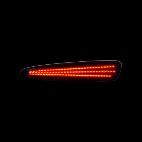 Rear Bumper Led Side Marker Compatible with Chevrolet Corvette C6 2005-2013 Red Tail Position Lights, 180LEDs/Pairs, Smoke Lens Driver & Passenger in Saudi Arabia