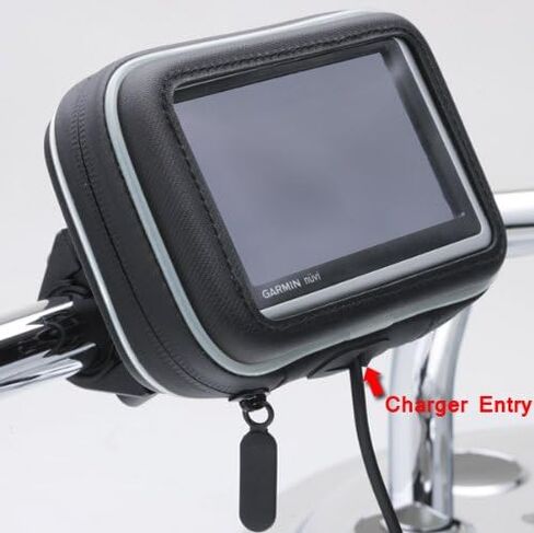 حافظة GPS مقاومة للماء مقاس 6 بوصات مع حامل مقود الدراجة النارية عالي التحمل لـ Garmin DriveSmart Drive Nuvi 6 60 61 62 63 64 65 66 67 68 LM LMT Tomtom GO Via GPS in Kuwait