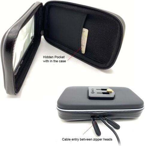 حافظة GPS مقاومة للماء مقاس 6 بوصات مع حامل مقود الدراجة النارية عالي التحمل لـ Garmin DriveSmart Drive Nuvi 6 60 61 62 63 64 65 66 67 68 LM LMT Tomtom GO Via GPS in Kuwait