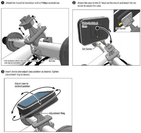 حافظة GPS مقاومة للماء مقاس 6 بوصات مع حامل مقود الدراجة النارية عالي التحمل لـ Garmin DriveSmart Drive Nuvi 6 60 61 62 63 64 65 66 67 68 LM LMT Tomtom GO Via GPS in Kuwait