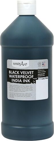 Handy Art Black Velvet Waterproof India Ink 32 ounce, 1 Quart, 403-000 in Saudi Arabia