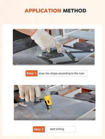 الماس بلاط لقمة ثقب مجموعة ثقب المنشار عدة 6/8/10/16/20/25/32/50 مللي متر 10 مللي متر إصبع مثقاب قياس حاكم SDS عرقوب محول الماس الأساسية لقمة ثقب عدة زاوية طاحونة الخرسانة السيراميك in Kuwait