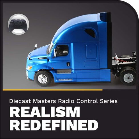 Diecast Masters RC Truch Freightliner Cascadia Truck | Fully Functional Radio Control Raised Roof Sleeper Cab | 1:16 Scale Model Remote Control Truck, RC Semi Truck | Diecast Model 27006 in Saudi Arabia