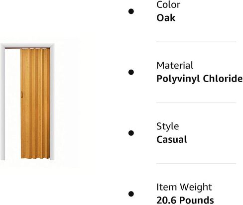 LTL Home Products EX4896WH Express One Interior Accordion Folding Door, 48 x 96 Inches, White in Saudi Arabia