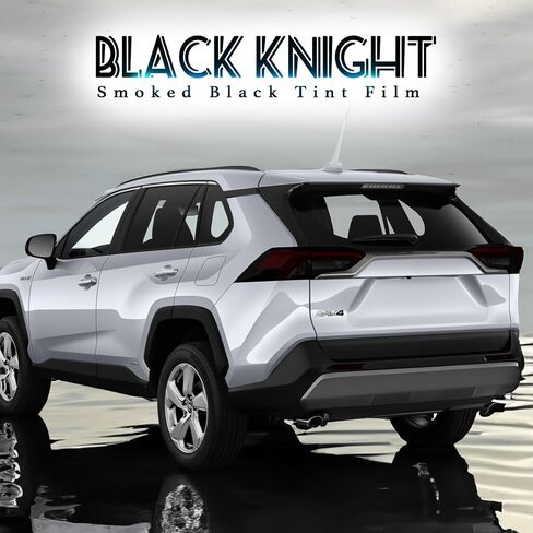 Precut Vinyl Overlay Tint Kit Film Fit for Toyota Rav4 2019-2022 Taillights Brake Reflector Light with Gloss Dark Smoke Wrap Cover Vinyl Decals Exterior Parts and Accessories (Full Taillight) in Saudi Arabia