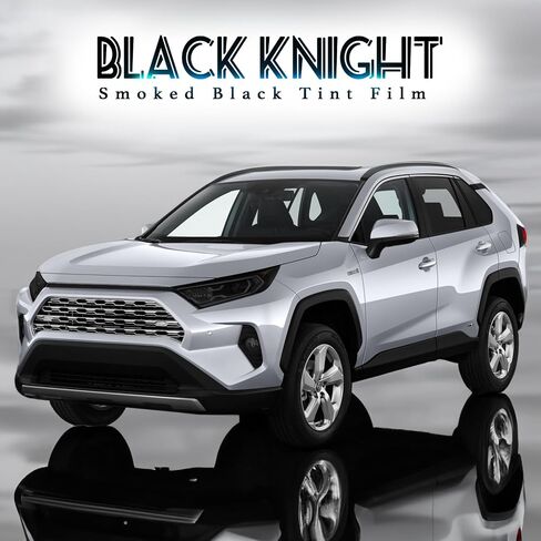 Precut Vinyl Overlay Tint Kit Film Fit for Toyota Rav4 2019-2022 Taillights Brake Reflector Light with Gloss Dark Smoke Wrap Cover Vinyl Decals Exterior Parts and Accessories (Full Taillight) in Saudi Arabia