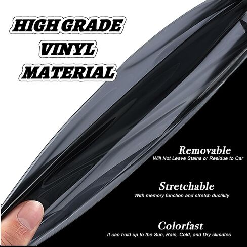 Precut Vinyl Overlay Tint Kit Film Fit for Toyota Rav4 2019-2022 Taillights Brake Reflector Light with Gloss Dark Smoke Wrap Cover Vinyl Decals Exterior Parts and Accessories (Full Taillight) in Saudi Arabia