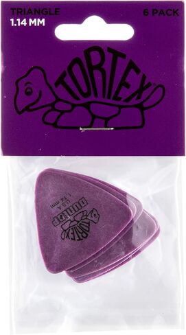 JIM DUNLOP 431P1.14 Tortex® Triangle, Purple, 1.14mm, 6/Player's Pack in Saudi Arabia