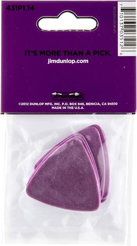 JIM DUNLOP 431P1.14 Tortex® Triangle, Purple, 1.14mm, 6/Player's Pack in Saudi Arabia