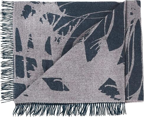 شال صوف الألبكة للأطفال 100% للرجال والنساء - وشاح كبير ناعم ودافئ للشتاء للجنسين على شكل زهرة برية in Kuwait