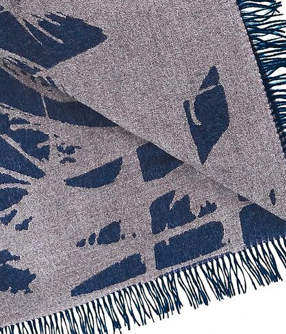 شال صوف الألبكة للأطفال 100% للرجال والنساء - وشاح كبير ناعم ودافئ للشتاء للجنسين على شكل زهرة برية in Kuwait