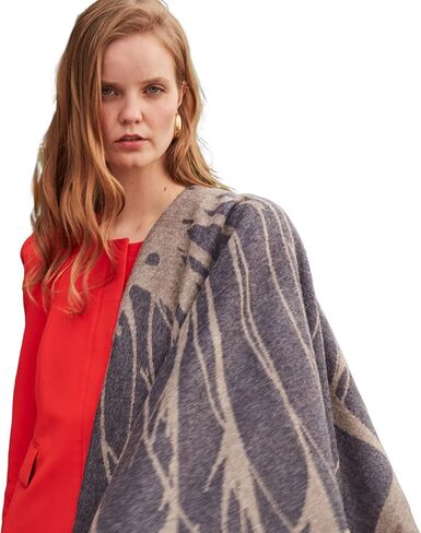 شال صوف الألبكة للأطفال 100% للرجال والنساء - وشاح كبير ناعم ودافئ للشتاء للجنسين على شكل زهرة برية in Kuwait