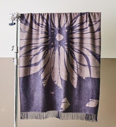 شال صوف الألبكة للأطفال 100% للرجال والنساء - وشاح كبير ناعم ودافئ للشتاء للجنسين على شكل زهرة برية in Kuwait