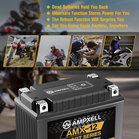 بطارية ليثيوم Powersports لإعادة تشغيل سلسلة 12 فولت 8AH 640A بطارية دراجة نارية مع BMS الذكية، استبدال ATV، UTV، دراجة نارية، سكوتر، عربة الثلج، 4 عجلات، جزازة العشب، وبطارية مولد 12 فولت إلخ. in Saudi Arabia
