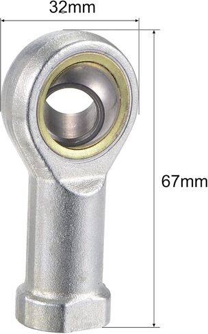uxcell 2pcs SI5TK PHSA5 Spherical Rod End Bearing 5mm Bore Self-Lubricated Joint Bearing M5x0.8 Right Hand Female Thread Connector in Saudi Arabia