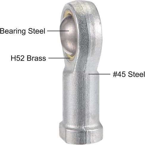 uxcell 2pcs SI5TK PHSA5 Spherical Rod End Bearing 5mm Bore Self-Lubricated Joint Bearing M5x0.8 Right Hand Female Thread Connector in Saudi Arabia