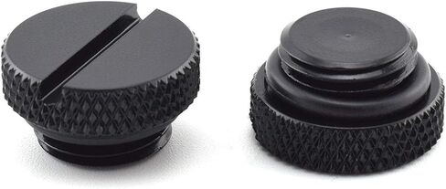 SDTC Tech 6 Pack G1/4" Plug Fitting with O-Ring for PC Water Cooling Systems, Black in Saudi Arabia