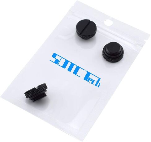 SDTC Tech 6 Pack G1/4" Plug Fitting with O-Ring for PC Water Cooling Systems, Black in Saudi Arabia
