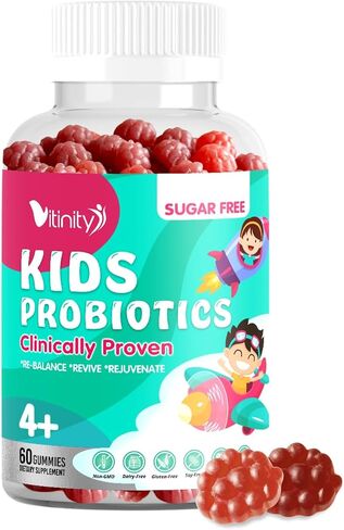 Probiotics NU10 Kids Gummy Supplement,Clinically Proven to Regulate Gut-Brain axis, Alleviate ASD Symptoms,Healthy Digestive System & intestinal Tract. in Saudi Arabia