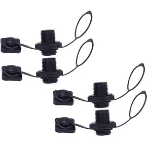 METER STAR 4 Pcs Spitfire Tube Valve Replacement, Kayak Challenger Raft Plug Replacement Inflatable Boat Spiral Air Plugs 0ne-Way Inflation Replacement for Inflatable Raft Boat Kayak