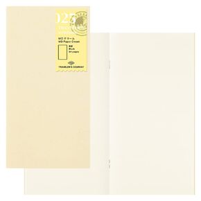 Midori Travelers Note Regular Size Refill - 025 MD Paper Cream