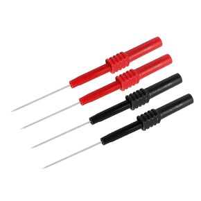 4PCS Flexible Back Probe Pins, Bendable Test Probes with 4mm Banana Socket Plug, Needle Probe Pins for Electrical Testing, Automotive Repairing, Car Test