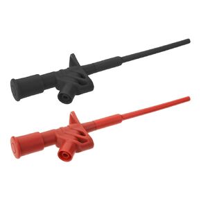 Fielect T0169 Test Leads Testing Hook Clip Probe Flexible Probe High Voltage Differential Test Hook for Electronic Testing 2 Pcs