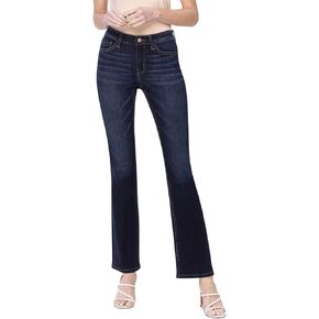 VERVET Women's Mid-Rise Bootcut Jeans in Amicability