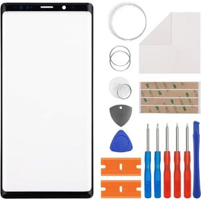 Front Glass Screen Replacement Compatible with Samsung Galaxy Note 9 6.4 inch,Front Outer Lens Glass Screen for Samsung Galaxy Note 9 SM-N960F with Tools-No LCD Screen and Touch Digitizer