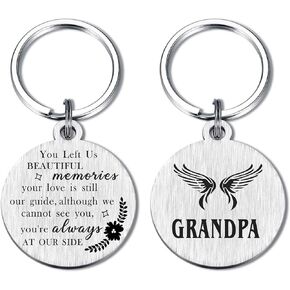Bereavement Gifts for Loss of Grandfather Grandpa, Sympathy Keychain for Loss of Grandfather, Memory Grandpa Present
