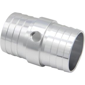 JoyTube 1-1/2 to 1-3/4 inch Radiator Hose Barb Adapter with 1/8" NPT Port, Coupler Splice Mend Coolant Intercooler Exchanger Heater Repair Hose Connector Water Fluid Air Aluminum